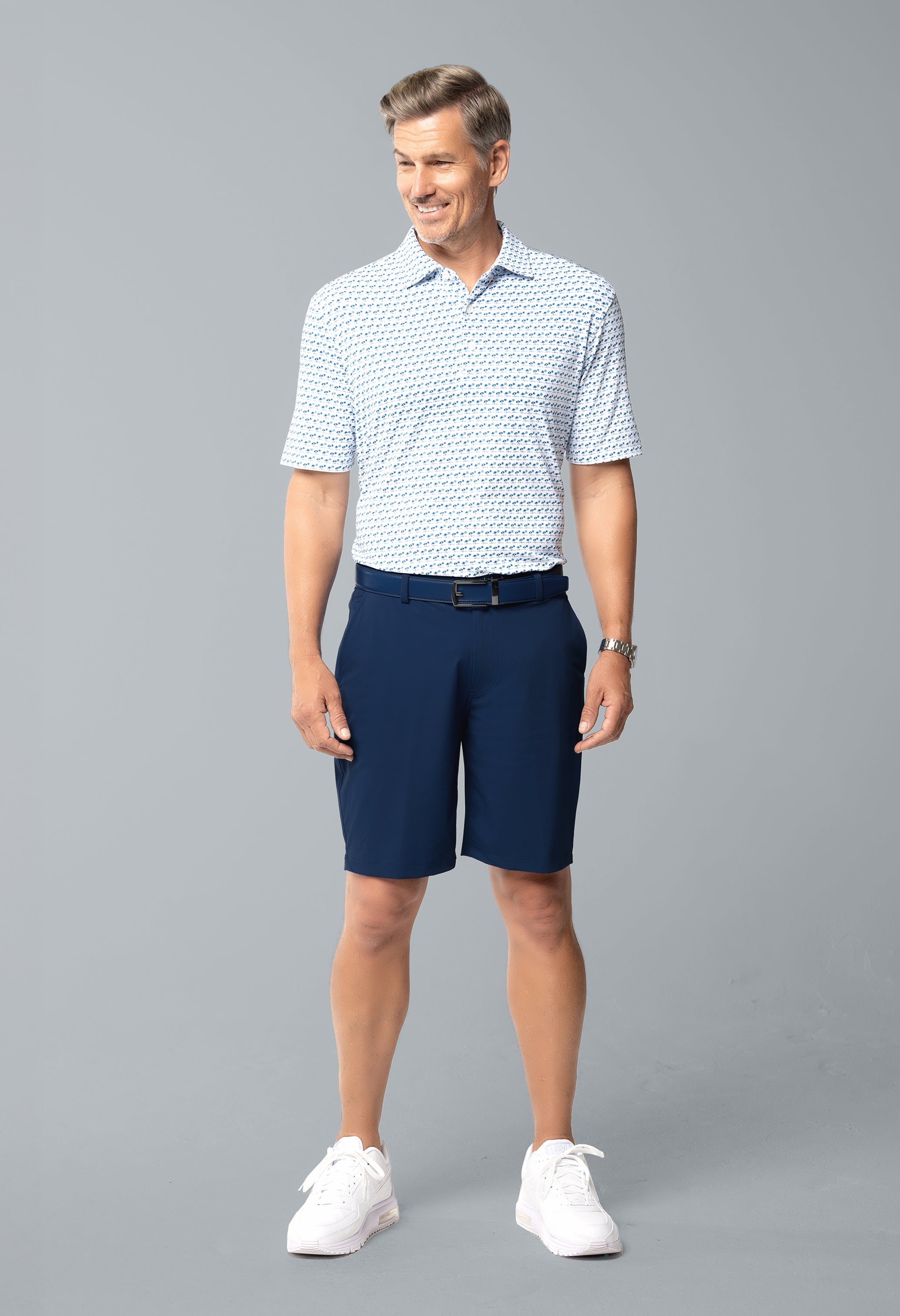 Beach Day Print Short Sleeve Polo – 94174 (Modern Fit)